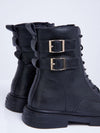 Awsome Double Half Martin Boots - Black