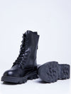 Weza Double Half Martin Boots - Black