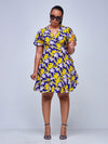 Sherryl Wrap Dress - Yellow