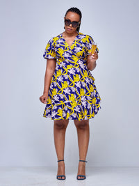 Sherryl Wrap Dress - Yellow