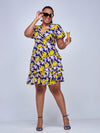 Sherryl Wrap Dress - Yellow