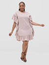 Jurnee Shirt Dress - Beige