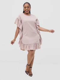 Jurnee Shirt Dress - Beige
