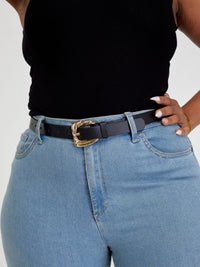 Sophy with Gold Buckle - Black