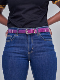 Pesh Slim Belt - Purple