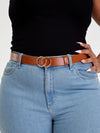 Chao Double Buckle Belt - Brown