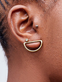 Ada Earrings - (Brass)+Polisher