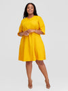 Mukami Shift Dress - Mustard