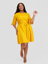 Mukami Shift Dress - Mustard