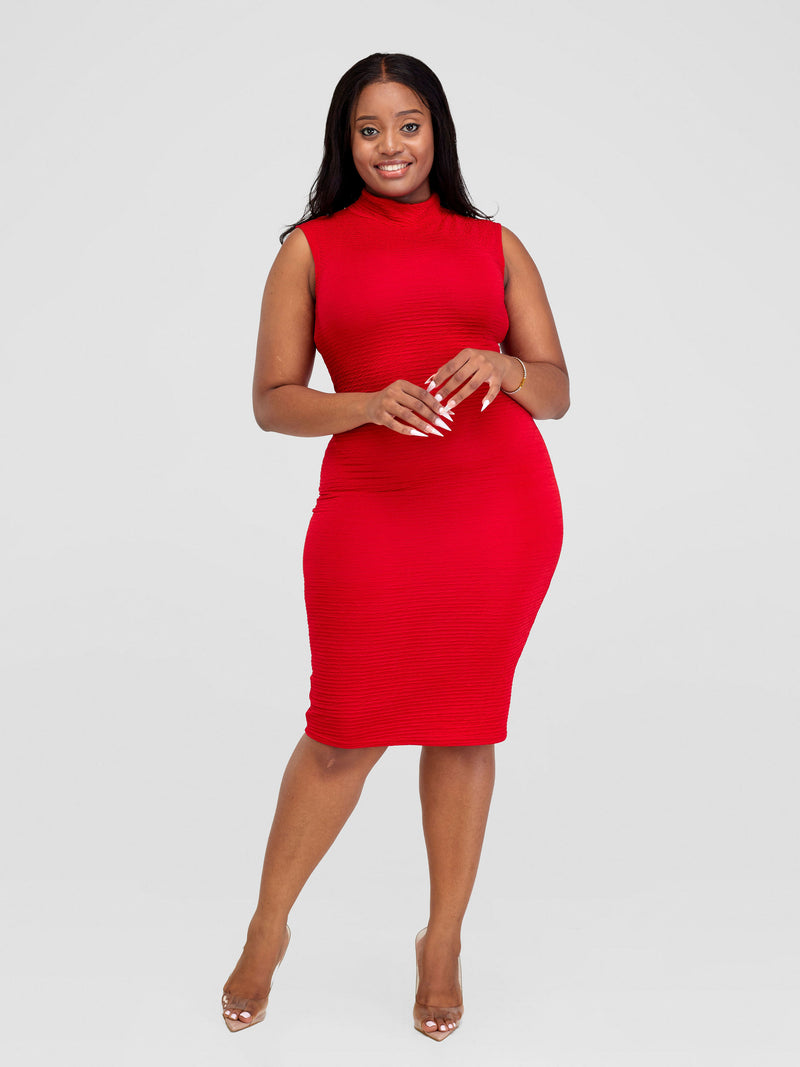 Nyambura Bodycon Dress - Red