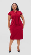 Kimber Bodycon Dress-Red