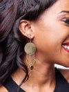 Nicole Round strings earring - (Brass)+Polisher