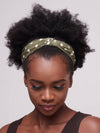 Wale Headband - Green / White Polka