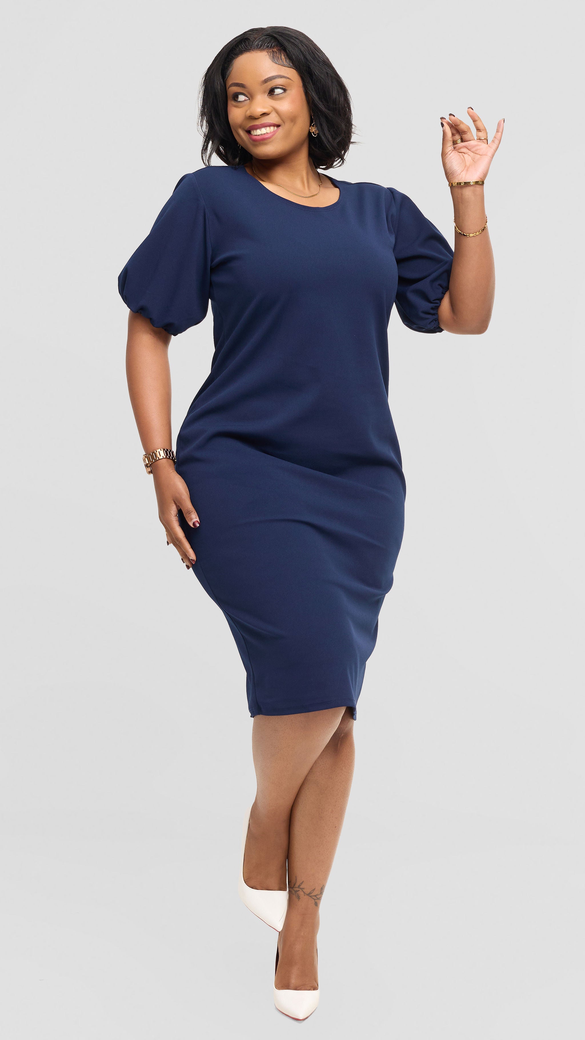 Sheldon  Bodycon Dress - Navyblue