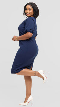 Sheldon  Bodycon Dress - Navyblue