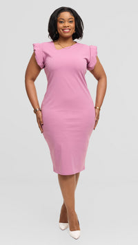 Carino Bodycon Dress - Purple
