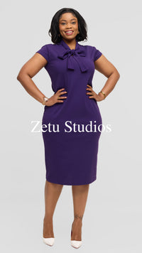 Alina Bodycon Dress - Purple