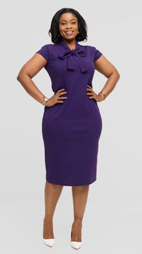 Alina Bodycon Dress - Purple