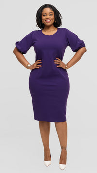 Meddy Bodycon Dress - Purple