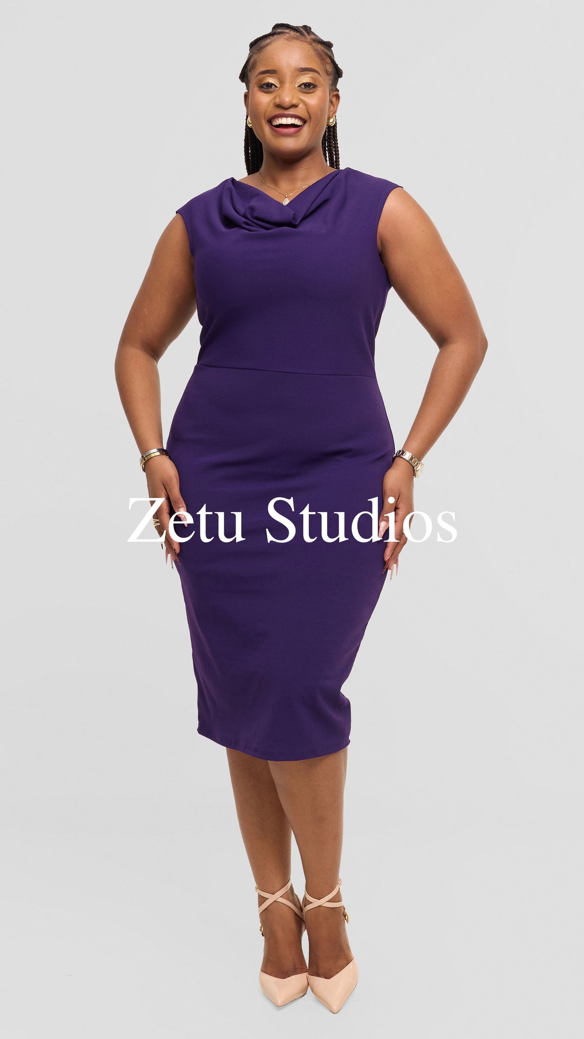 Lucia Bodycon Dress - Purple