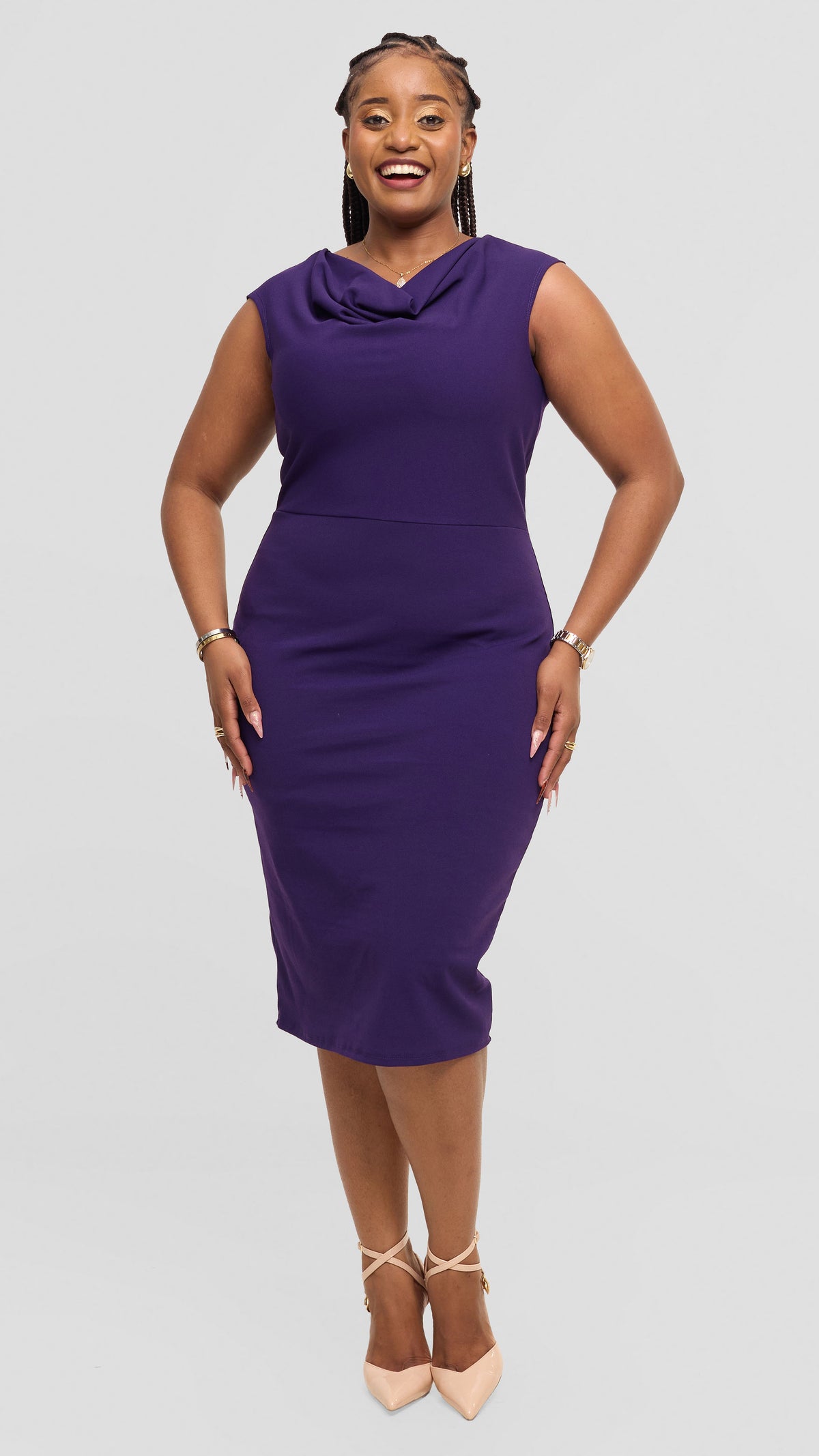 Lucia Bodycon Dress - Purple
