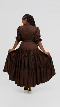 Euridice Maxi Dress - Brown