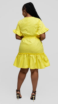 Sunny Shirt Dress - Yellow