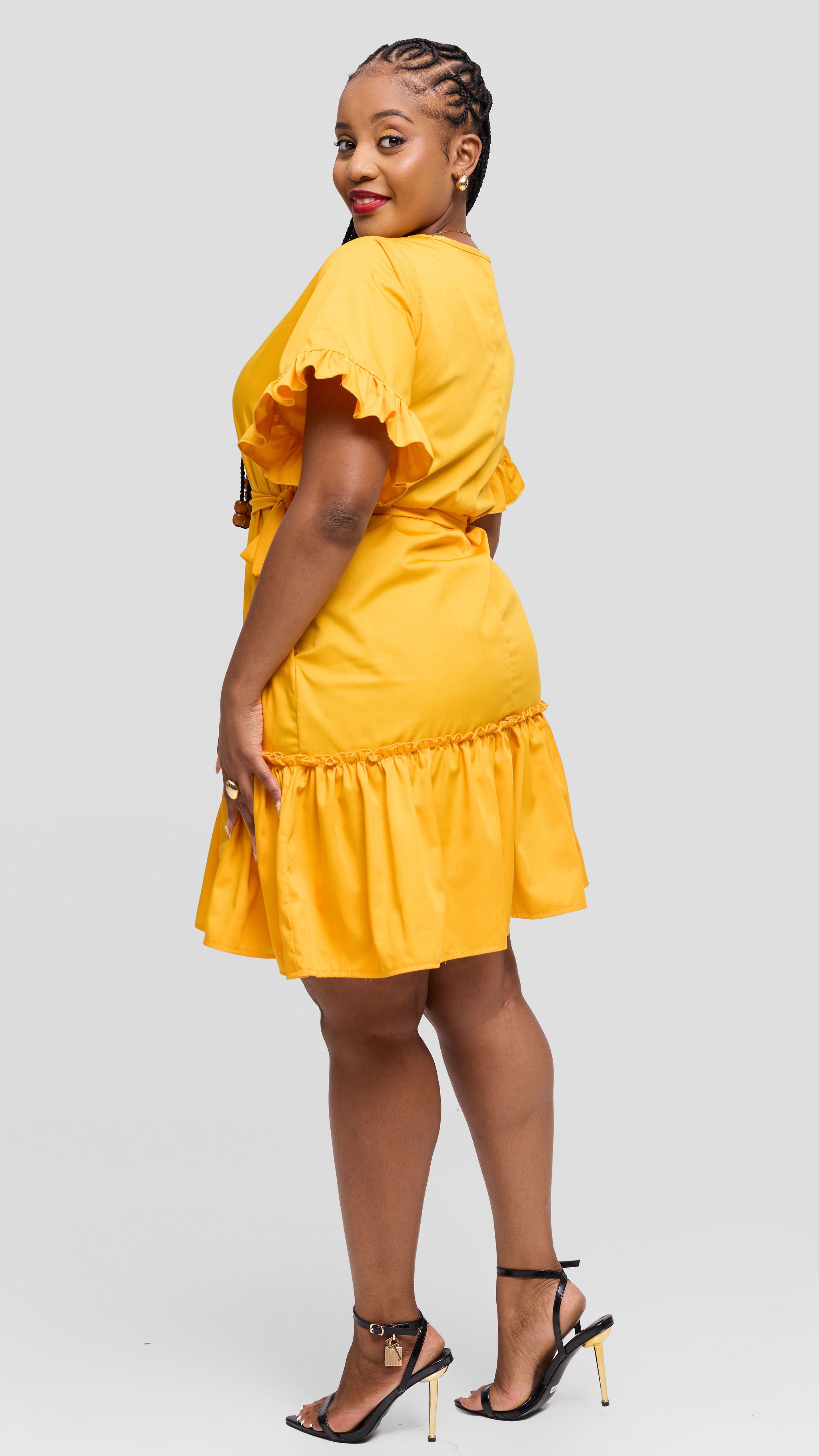 Teagan Shift Dress - Mustard