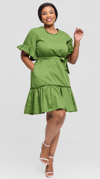 Tatiana Shift Dress - Green