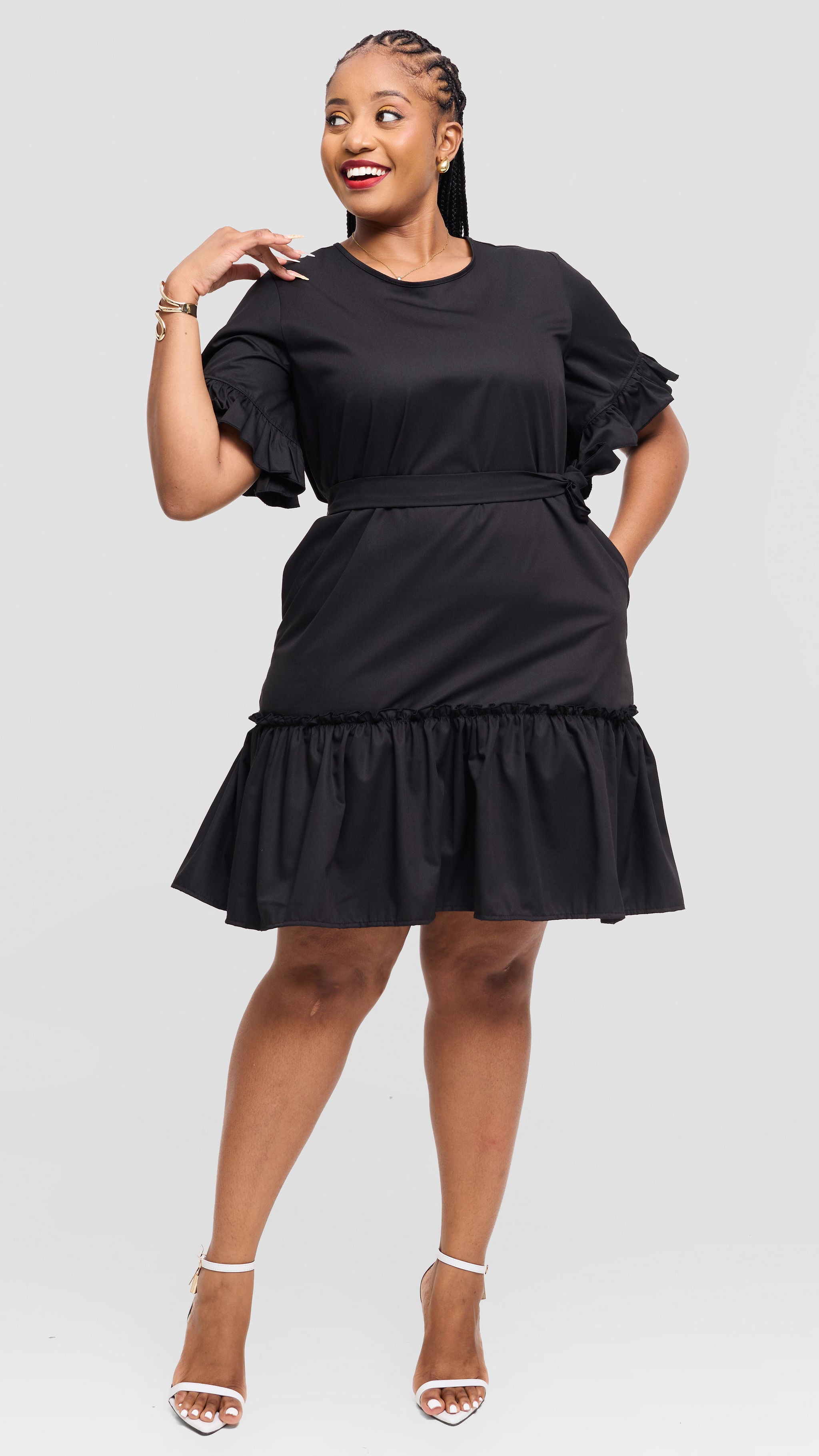Teresa Shift Dress - Black