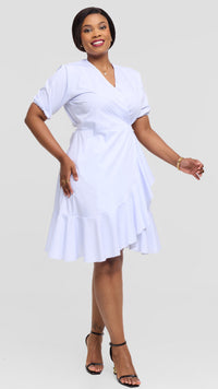 Victoria Wrap Dress - White