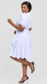 Victoria Wrap Dress - White
