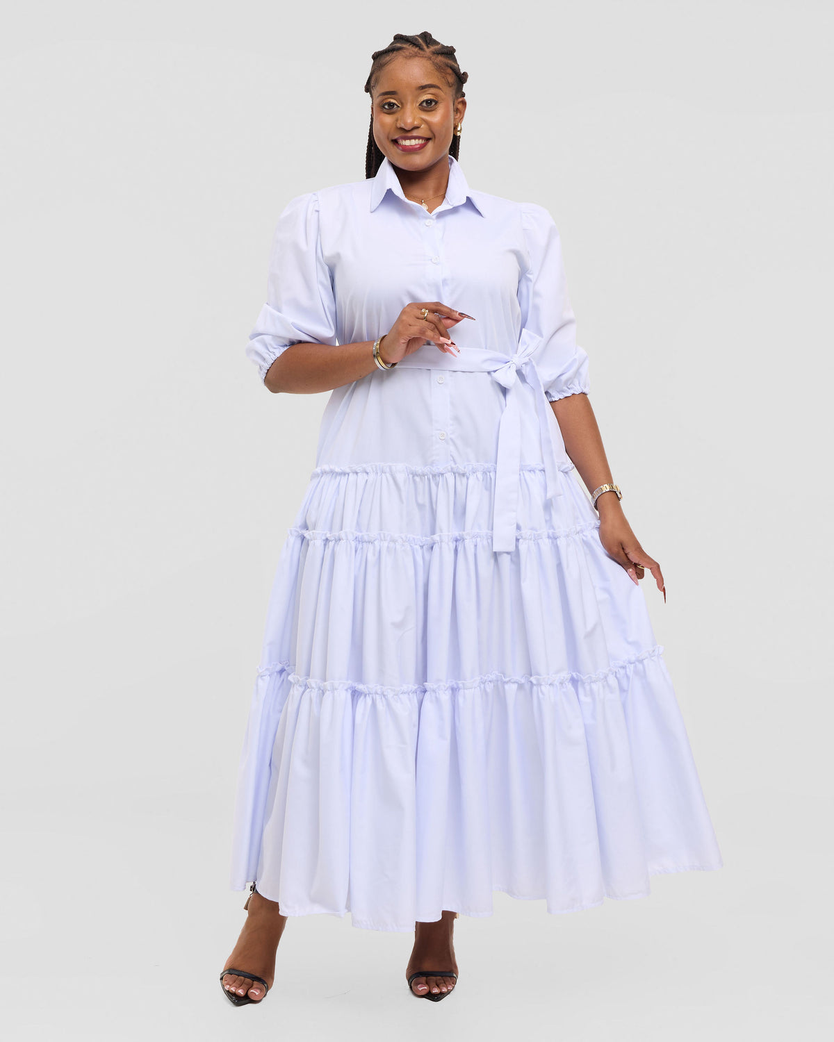 Nyla  Maxi Dress - White