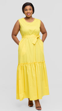 Thea Maxi Dress - Yellow
