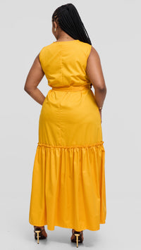 Valentina Maxi Dress - Mustard