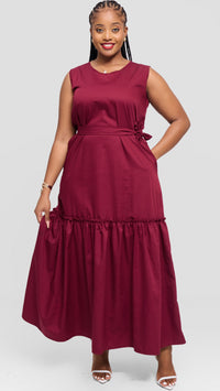 Tinley Maxi Dress - Maroon
