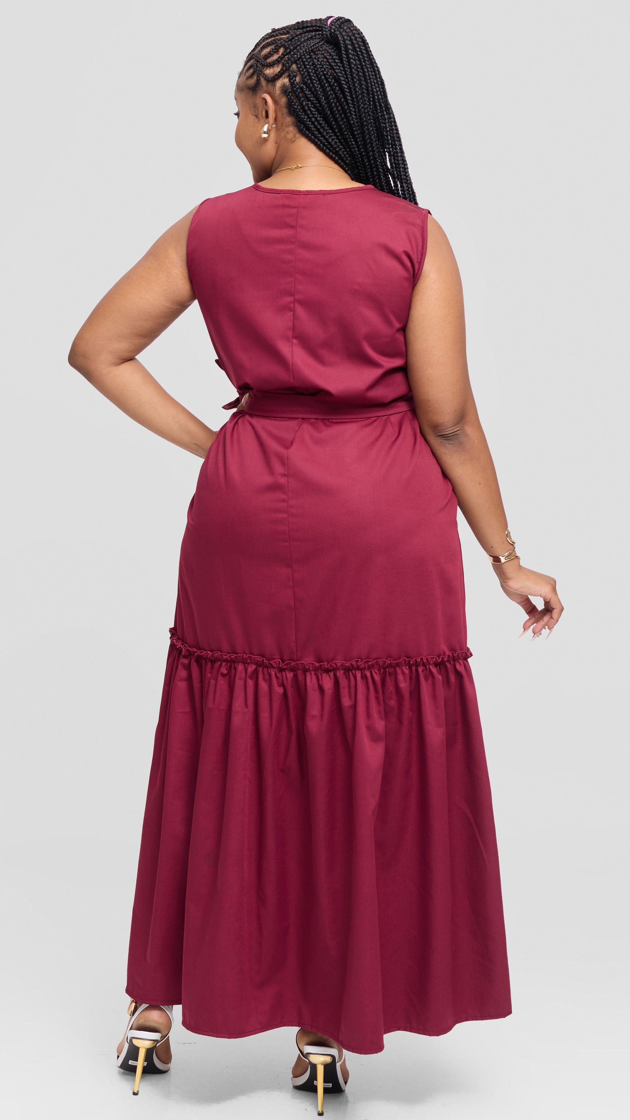 Tinley Maxi Dress - Maroon