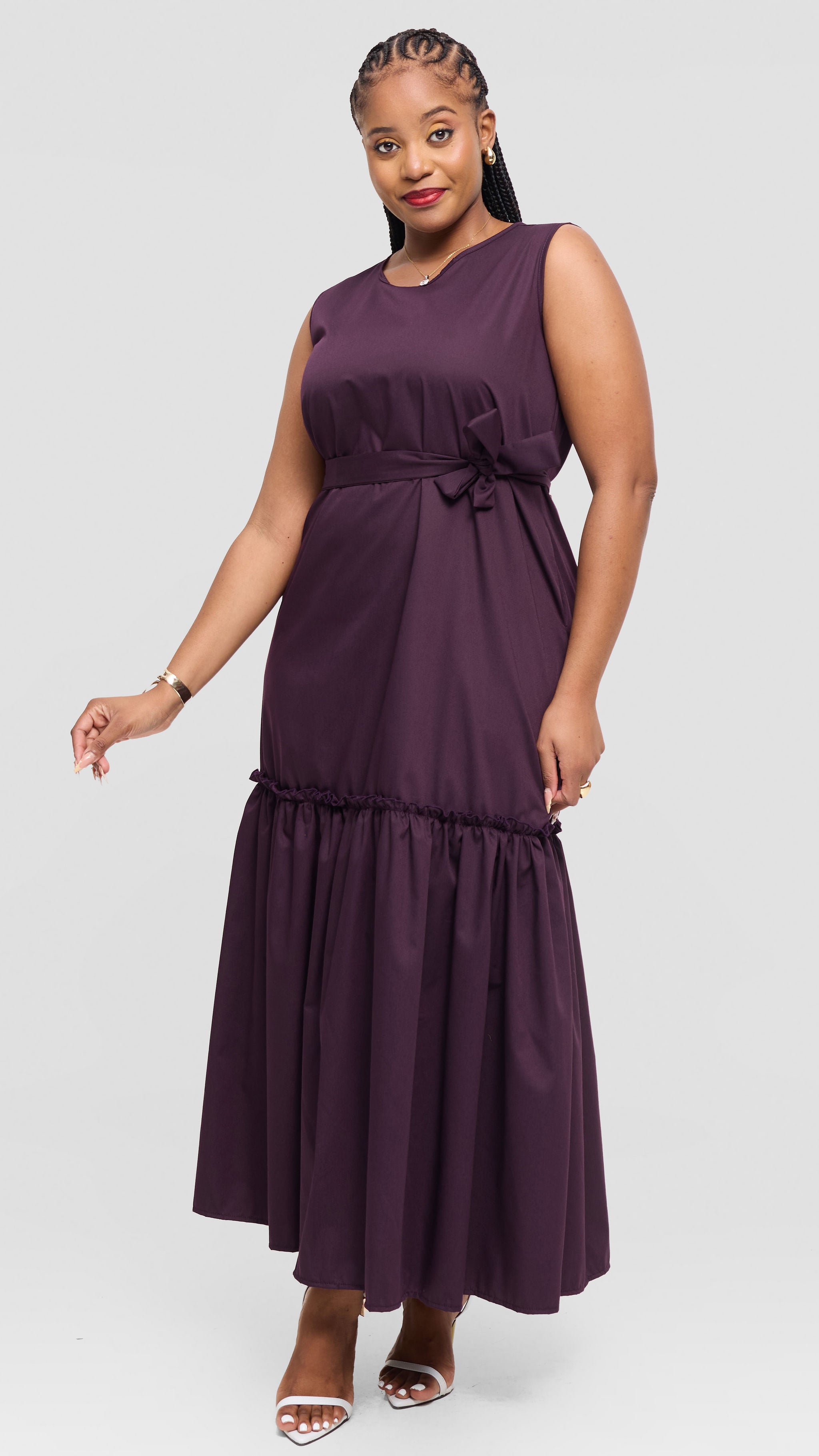 Tiffany Maxi Dress - Dark purple