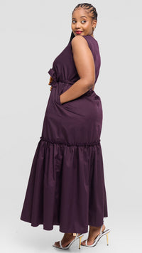 Tiffany Maxi Dress - Dark purple