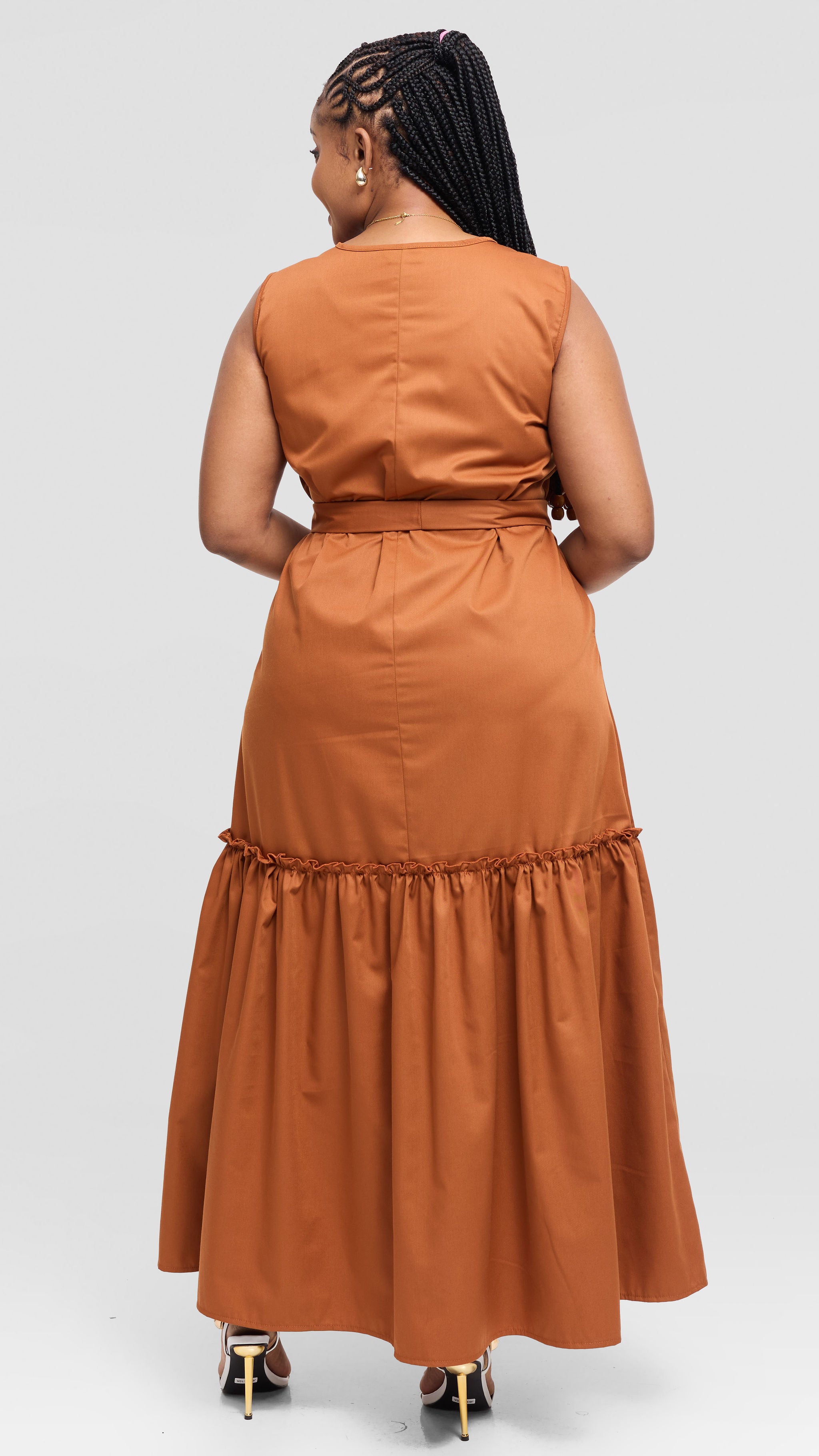 Tiyuuniba Maxi Dress - Brown