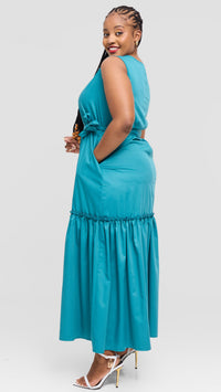 Trinity Maxi Dress - Blue