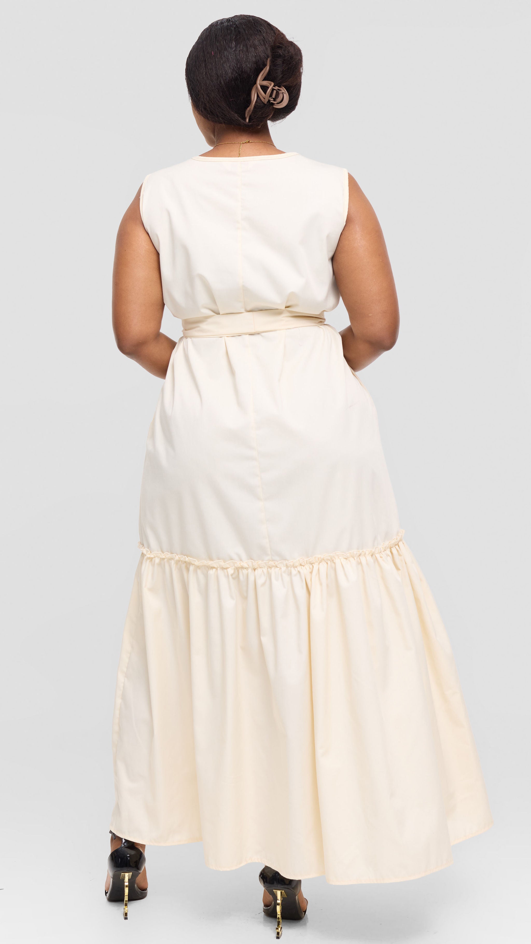 Tori Maxi Dress - Cream White