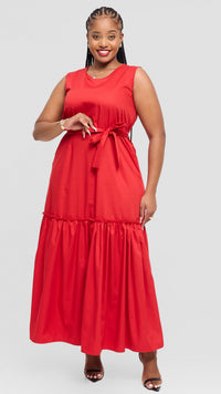 Vada Maxi Dress - Red