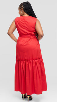 Vada Maxi Dress - Red