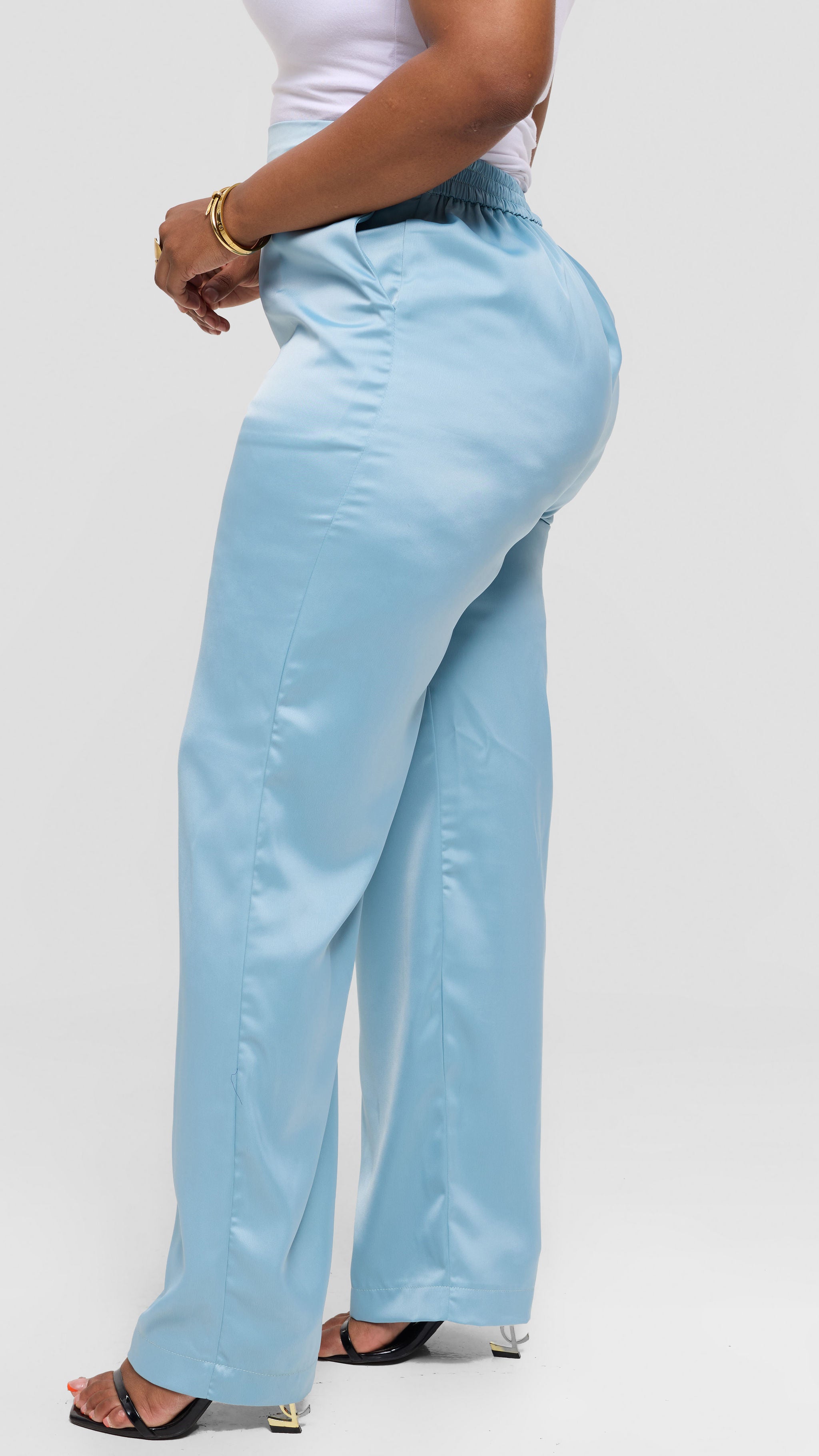 Wunnam Palazzo Pant - Blue