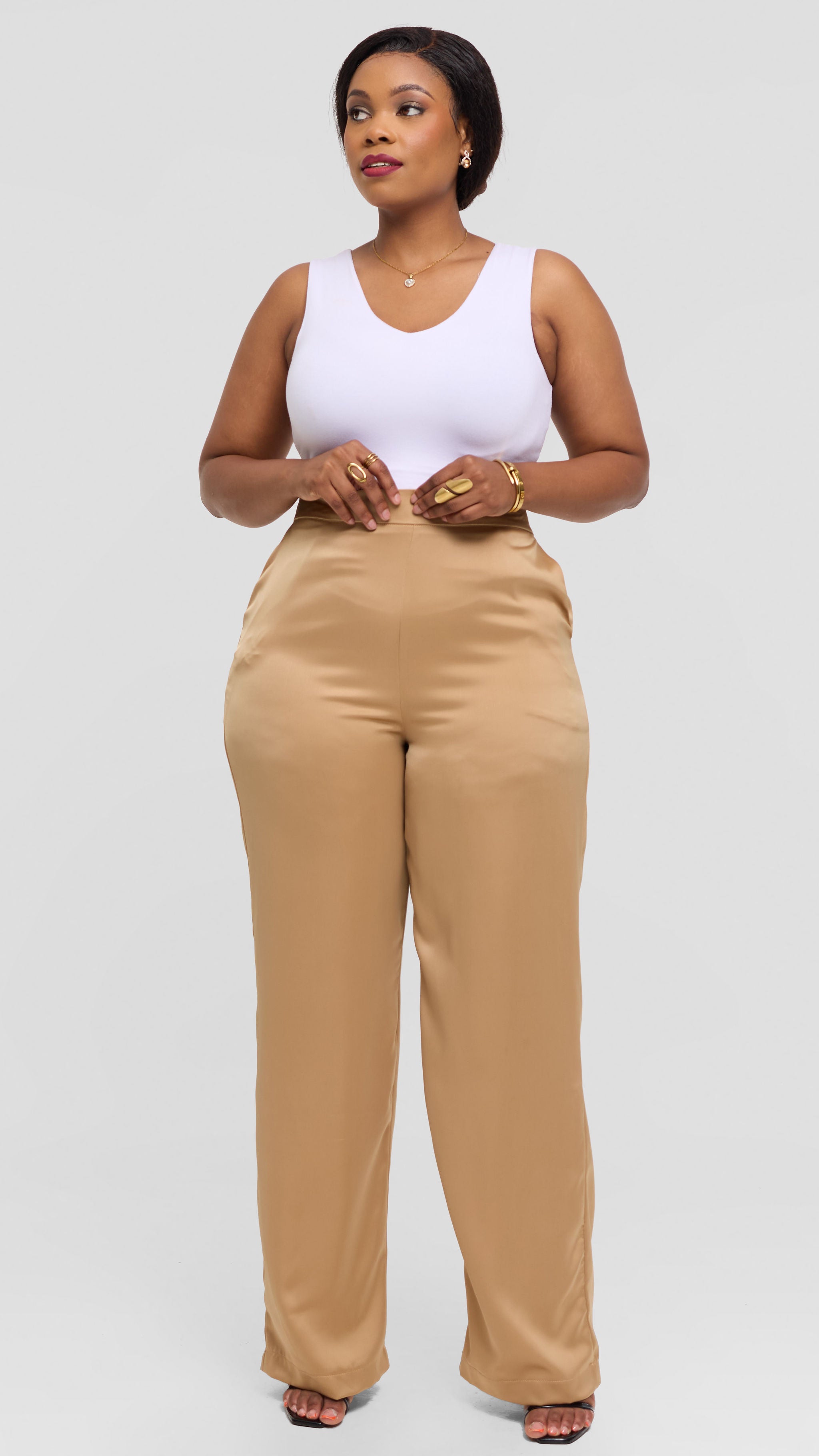 Wunimmi Palazzo pant - Beige