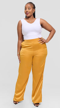 Wuniko Palazzo Pant - Mustard