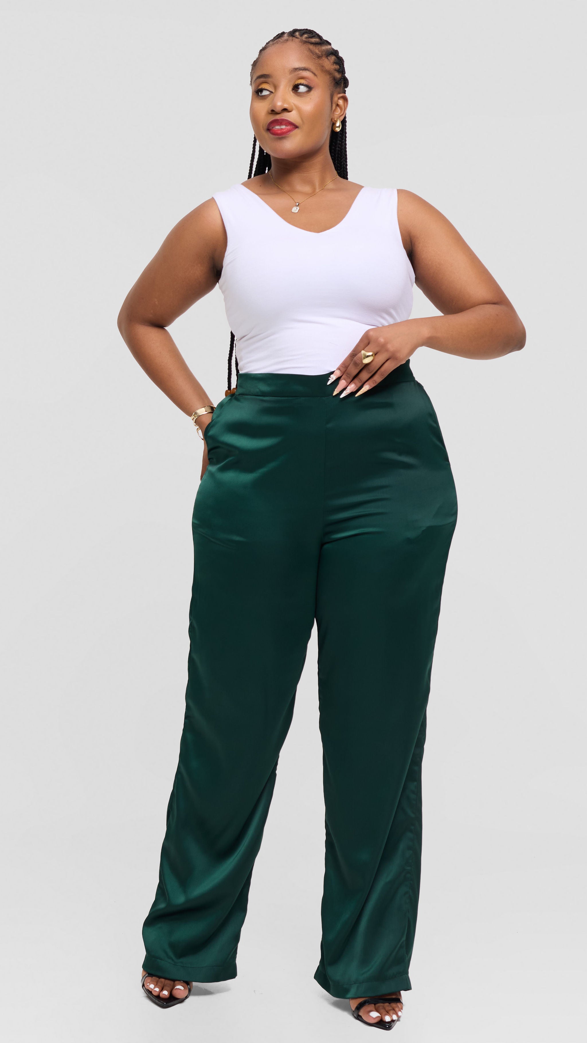 Wunintira Palazzo Pant - Green