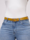 Teke Belt - Yellow Snake Print