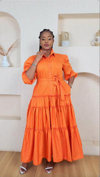 Adede Maxi Dress - Orange